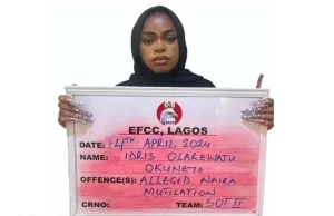 The EFCC has detained Bobrisky on suspicions of Naira abuse.